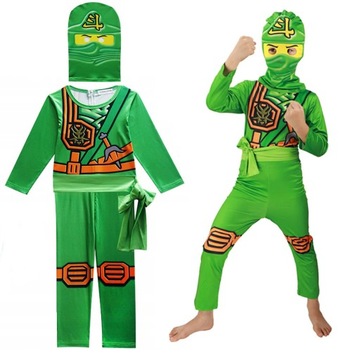 NINJA STRÓJ PRZEBRANIE MASKA NINJAGO LLOYD 116/122