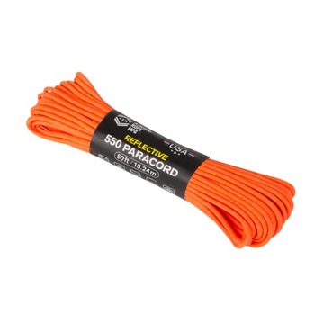 Linka 550 Paracord Reflective (50ft) - Neon Orange