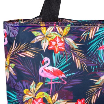 ПЛЯЖНАЯ СУМКА - ЦВЕТЫ ФЛАМИНГО