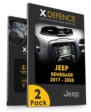2w1 SZKŁO OCHRONNE NA NAWIGACJĘ EKRAN DO JEEP RENEGADE 2017-2020