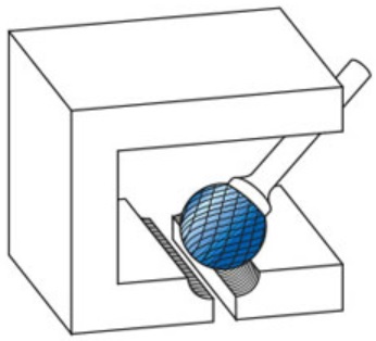Фреза Напильник по металлу КУД 8х7 хвостовик 6