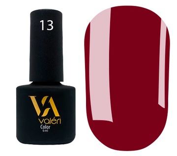 Lakier hybrydowy Valeri Color 13, 6 ml BORDO