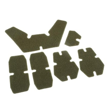 5pcs Polyester Stickers Set, Green