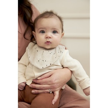 Бандана Meyco Baby Rib Mini Spot — 2 шт. — песочный меланж