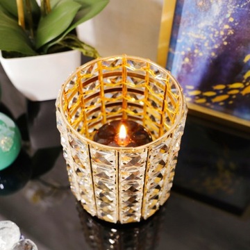 Хрустальный гламурный подсвечник-фонарь MSK160FG