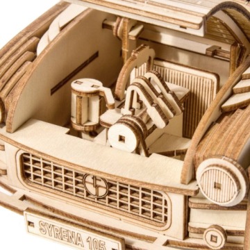 Сирена Сиренка ФСО Модель Легенда Польской Народной Республики Автомобиль Авто Пазл 3D МАЛЕНЬКАЯ ИСТОРИЯ