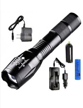 ВОЕННЫЙ СВЕТОДИОДНЫЙ ТАКТИЧЕСКИЙ ФОНАРЬ CREE XML-T6 ZOOM