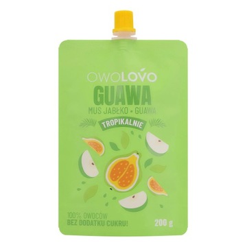 OWOLOVO Mus Jabłko-guawa 200g