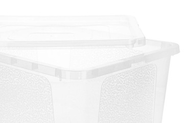 ПЛАСТИКОВАЯ КОРОБКА 20л с крышкой, большая прозрачная коробка для хранения.