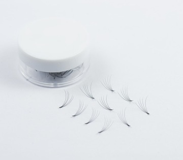 Wonder Lashes rzęsy kępki 5D sypane fans C 12mm