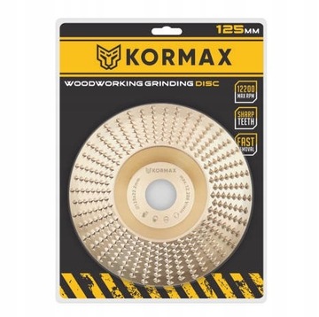 Tarcza 125MM do szlifowania drewna tarnik PŁASKI bardzo mocny KORMAX