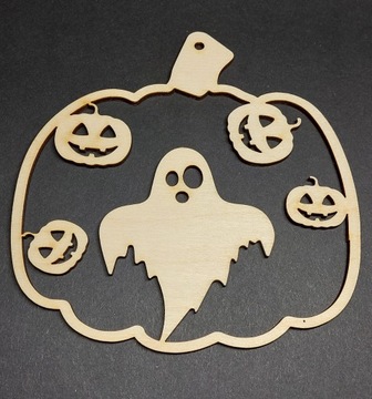 Набор деревянных украшений на Хэллоуин