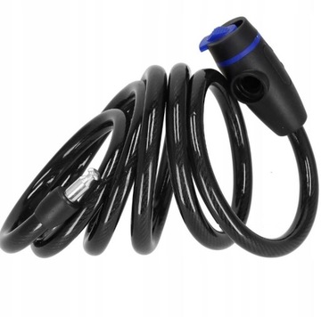 КАБЕЛЬ ЗАМКА ВЕЛОСИПЕДА ЗАЩИТА КОЛЕСА ВЕЛОСИПЕДА КЛЮЧ + РУЧКА