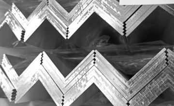 Алюминиевый угловой пруток 40x40x3 мм - 100 см 1M 1000mm PA38 Raw AW-6060