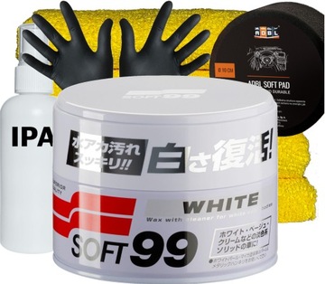 Soft99 White Soft Wax Wosk samochodowy do auta Jasny Lakier
