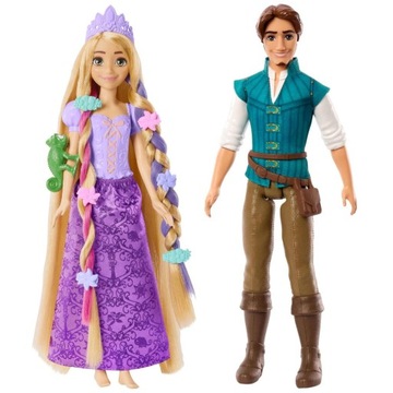 LALKA ROSZPUNKA Z PASCALEM ZMIENIA KOLOR WŁOSÓW + LALKA FLYNN RIDER DISNEY