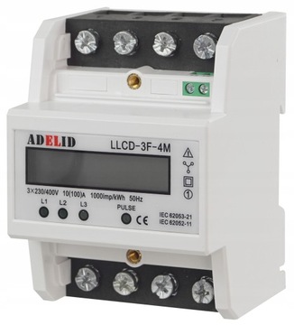 Licznik energii elektryczn Adelid LLCD-3F-4M 3-faz