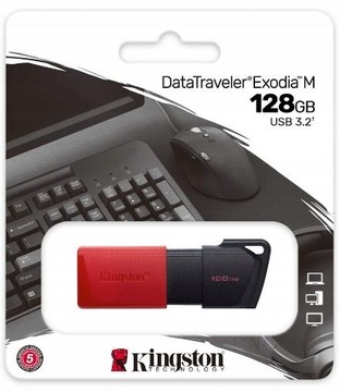 KINGSTON PENDRIVE PAMIĘĆ EXODIA USB 3.2 128 GB