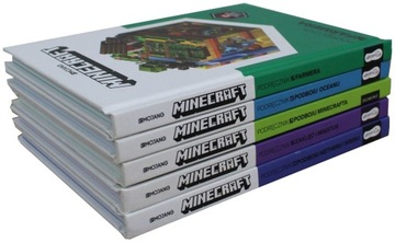 Minecraft Podręcznik Zestaw 5 książek