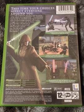 XBOX STAR WARS KNIGHTS II SITH LORDS OF THE OLD REPUBLIC X BOX