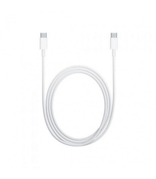 Кабель USB C, прочный, USB C - USB C, 1 м, силикон, белый