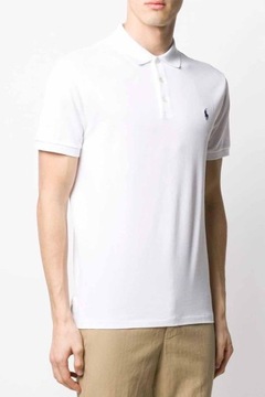 RALPH LAUREN męska koszulka polo biała SLIM r.XXL