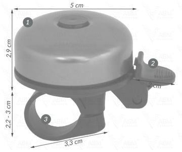 ВЕЛОСИПЕДНЫЙ ЗВОНОК, МЕТАЛЛИЧЕСКИЙ ЗВОНОК, ЗЕЛЕНЫЙ