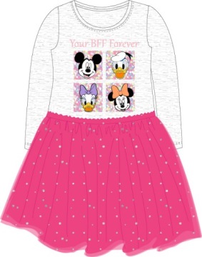 ПЛАТЬЕ DISNEY МИННИ МАУС ИЗ ТЮЛЯ С ДЛИННЫМИ РУКАВАМИ — 98