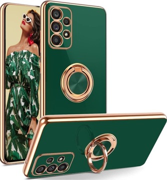 ETUI CASE SILICONE RING DO SAMSUNG A52 A52S +SZKŁO