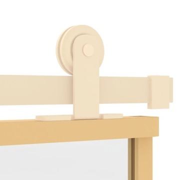 Двери раздвижные, золото, 90х205 см, прозрачное стекло ESG