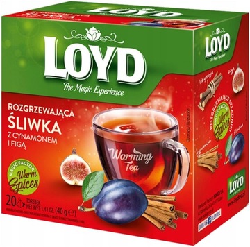 Zimowa Herbata Rozgrzewająca Śliwka Figa Imbir Cynamon Lukrecja 20 T. LOYD