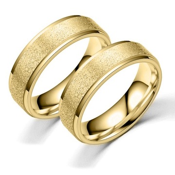 ЗОЛОТОЕ ОБРУЧАЛЬНОЕ КОЛЬЦО KO24, СТАЛЬ ПЕСЧОСТРОЙНАЯ ОБРАБОТКА 1 ШТ.