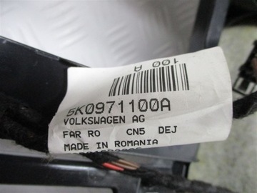 ОТДЕЛКА ПОТОЛКА ЧЕРНАЯ VW GOLF VI R-LINE GTI 5K4867501BQ