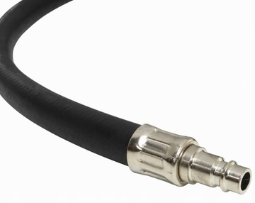 ТОЛСТЫЙ ПНЕВМАТИЧЕСКИЙ РЕЗИНОВЫЙ ШЛАНГ ДЛИНОЙ 5 м ДЛЯ КОМПРЕССОРА, ОБРЕЗАННЫЙ ШЛАНГ С СОЕДИНИТЕЛЯМИ