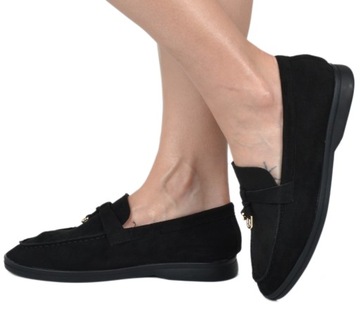 Удобные женские лоферы кожаная замшевая обувь повседневная обувь