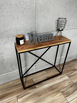 консоль, туалетный столик INDUSTRIAL LOFT 80X25x75 черный