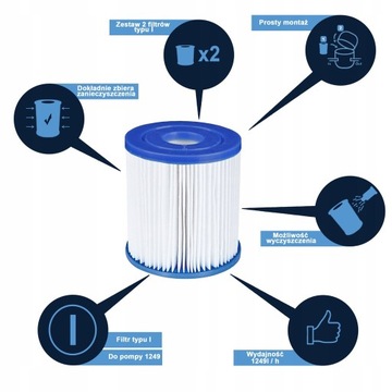 Фильтр для насоса Bestway Flowclear, тип I, двухкомпонентный