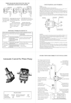 Контроллер водяного насоса, автоматическое управление насосом 110 В