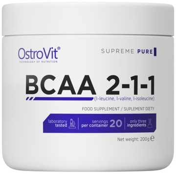 OSTROVIT BCAA 2-1-1 200 G AMINOKWASY ROZGALEZIONE