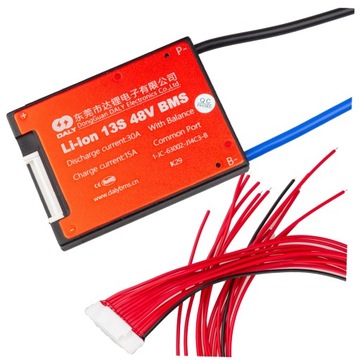 DALY Balanser Moduł BMS 13S 30A 120A 48V 54,6V Li-ion IP67 PCM COMMON PORT