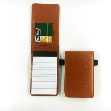 Multifunction PU Leather Small Notebook Pocket