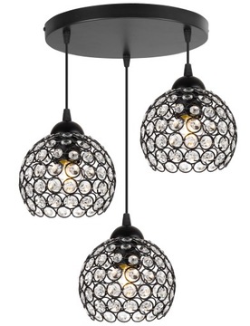 LAMPA WISZĄCA SUFITOWA ŻYRANDOL PLAFON KRYSZTAŁKI