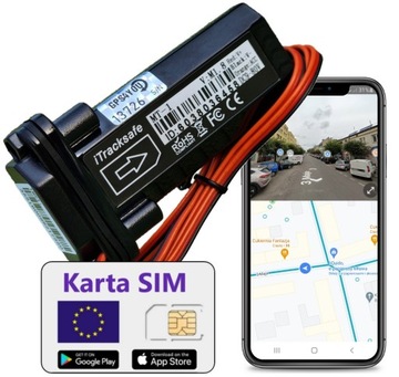 LOKALIZATOR GPS do Auta Motocykla Łodzi KARTA SIM Serwer PL Bez Abonamentu