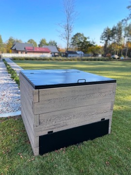 Компостер для бетона, ящик для компоста, компостер однокамерный, 696л