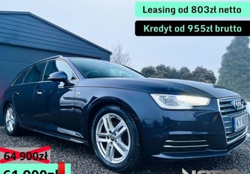 Audi A4 B9 Avant 2.0 TDI 150KM 2016 Audi A4 Avant Bezwypadkowa, FV23, S-line, Automat, 2.0 TDI 150km, KredytLe
