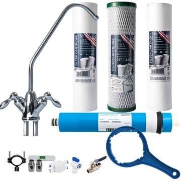 Обратная система осмоса RO6 с минерализатором и годовой подачей патронов