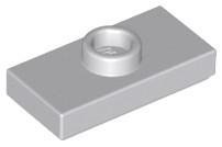 LEGO Light Bluish Gray Plate 1x2 Jumper 15573 3szt