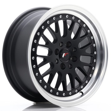 Japan Racing JR10 16x7 ET30 4x100 4x108 Matt Black Machined kpl + ceramika