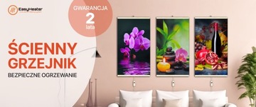 Ścienny grzejnik na podczerwień EasyHeater z regulatorem 430W Harmonia
