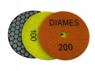 3 шт. СУХОЙ ПОЛИРОВАЛЬНЫЙ ДИСК ДЛЯ ЗЕЛЕНОГО ДИАМЕТРА 100 # 50 # 100 # 200 ШЛИФОВАЛЬНЫЙ ГЕЛЬ